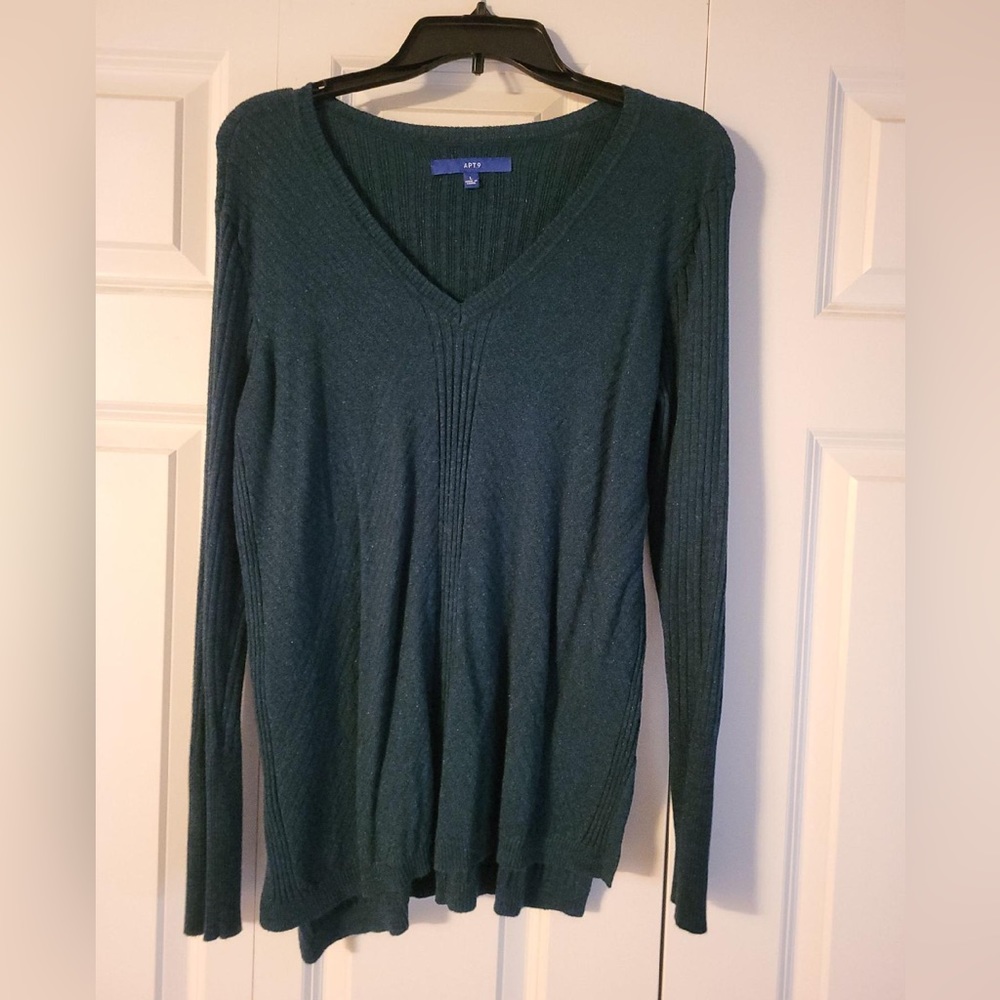 Green apt 9 ribbed sweater